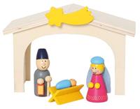 Small Foot houten kerststal speelset, 15dlg. - thumbnail