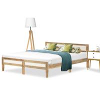 vidaXL Bedframe massief mangohout 140 cm - thumbnail