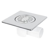 Doucheput Differnz Basic 150x150mm Zijuitlaat 49mm - thumbnail