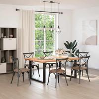 Salontafelpoten 2 st U-vormig 100x(72-73) cm staal zwart - thumbnail