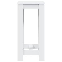 Bartafel 51x50x103,5 cm bewerkt hout wit - thumbnail
