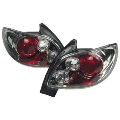 Set Achterlichten passend voor Peugeot 206 CC - Chroom DLPER06