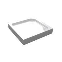 Best Design Best-Design "Project" Opbouwdouchebak Vierkant 80x80x14 cm Glans Wit - thumbnail