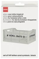 HEMA Letters voor letterbord krat zwart (zwart) - thumbnail