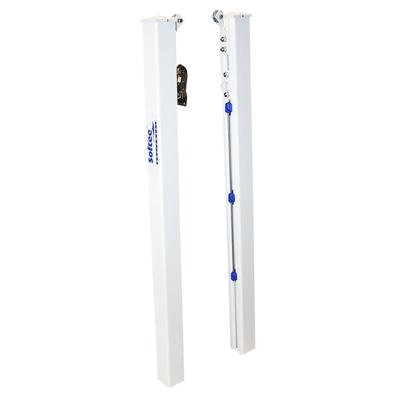 SET OF FIXED ALUMINIUM POLES WITH 80X80 MM SQUARE SECTION