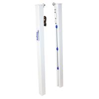 SET OF FIXED ALUMINIUM POLES WITH 80X80 MM SQUARE SECTION - thumbnail