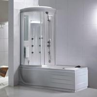 Wiesbaden Ritual baddouchecombinatie links 170x85x220 cm, wit - thumbnail