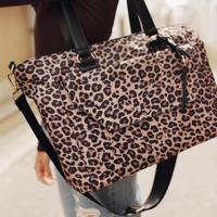 MOSZ Denise Laptop Shoulderbag 15.6"-Leopard - thumbnail