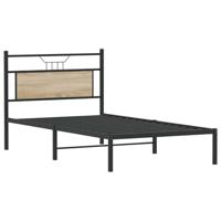 Bedframe zonder matras hout sonoma eikenkleurig 100x190 cm - thumbnail