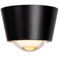 Lucide RIGON - Plafonnière - Ø 9 cm - LED - 1x6W 3000K - Zwart - thumbnail
