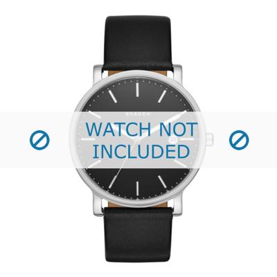 Horlogeband Skagen SKW6294 Leder Zwart 20mm Horlogeband Skagen SKW6294 Leder Zwart 20mm