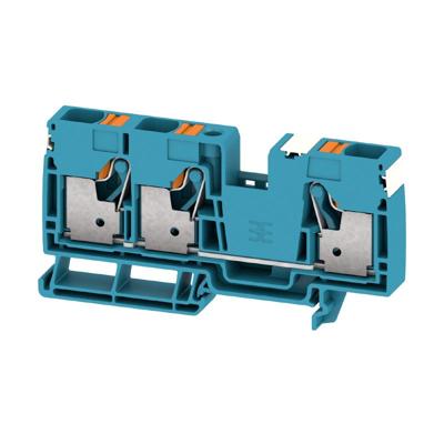 Weidmüller 2675040000 Doorgangsserieklem Push-In-klem, Steekaansluiting Blauw 20 stuk(s)