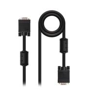 NanoCable 10.15.0102 SVGA-kabel met ferriet, voor monitor, projector en pc, HDB15/M-HDB15/M, 1,8 m, zwart - thumbnail