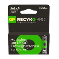 GP ReCyko Pro Oplaadbare AAA batterij (potlood) NiMH 800 mAh 1.2 V 4 stuk(s) - thumbnail