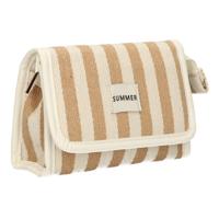 Traveller Spiegeltas summer khaki gestreept 17cm x 11cm - thumbnail