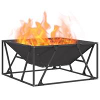 Vuurkorf Zwart 80 x 80 x 40 cm Koudgewalst staal - thumbnail