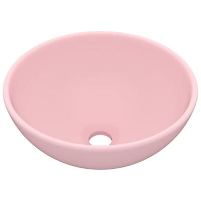 VidaXL Wastafel rond 32,5x14 cm keramiek matroze
