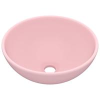 VidaXL Wastafel rond 32,5x14 cm keramiek matroze - thumbnail