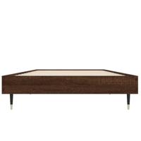 Bedframe zonder matras bewerkt hout bruin eikenkleur 75x190 cm - thumbnail