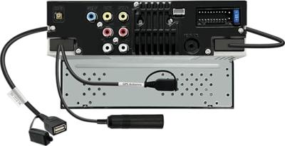 JVC Autoradio met scherm dubbel DIN Apple CarPlay, Android Auto, Aansluiting voor achteruitrijcamera, DAB+ tuner, Bluetooth handsfree