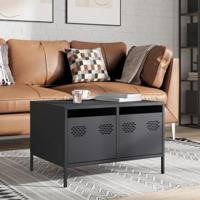 Tv-meubel 68x50x43,5 cm koudgewalst staal antracietkleurig - thumbnail