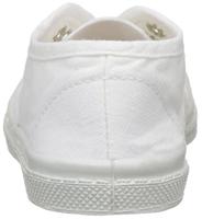 Katoenen tennisschoenen voor kinderen met vetersluiting Elly BENSIMON® wit - thumbnail