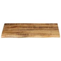 Tafelblad met natuurlijke rand 70x60x2,5 cm massief mangohout - thumbnail
