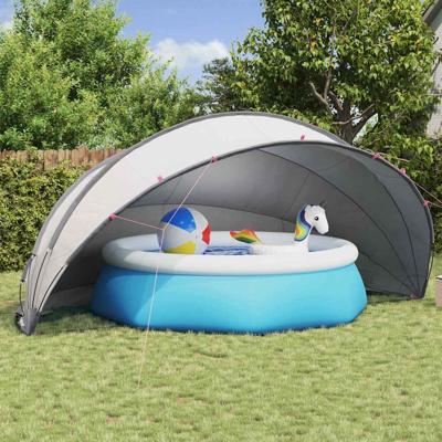 Pooldome Grijs en Oranje 546 x 516 x 250 cm