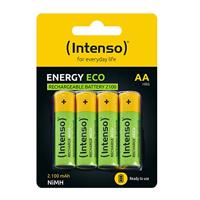 Intenso Energy Eco oplaadbare NiMH-batterij 2100 mAh HR6 AA 4-delige blister - thumbnail