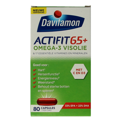 Davitamon Actifit 65+ Omega-3 Visolie Capsules Davitamon Actifit 65+ Omega-3 Visolie Capsules