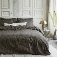 Damai Dekbedovertrek Bellezza 140x200/220 off black - thumbnail