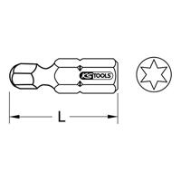KS Tools 911.3500 9113500 Torx-bit T 40 Speciaal staal Vernikkeld C 6.3 5 stuk(s) - thumbnail