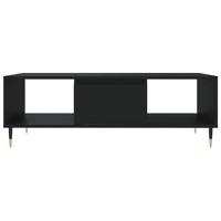 Salontafel 104x60x35 cm bewerkt hout zwart - thumbnail