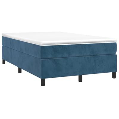 Bedframe fluweel donkerblauw 120x200 cm