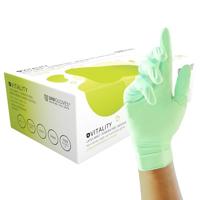 Showa nitrile wegwerphandschoenen (100x) - 7500PF - BLUE - maat M - thumbnail