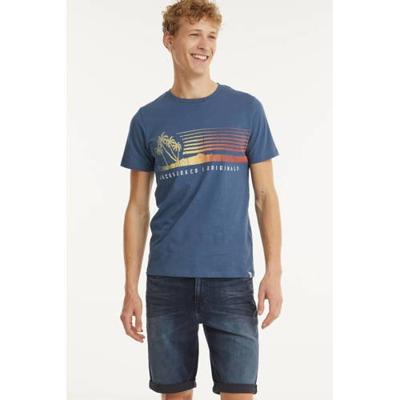 JACK & JONES ORIGINALS T-shirt Laguna van biologisch katoen ensign blue