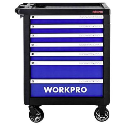 WorkPro WP209074 Werkplaatswagen met 7 laden en 193 gereedschappen