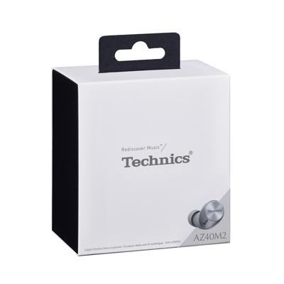 Technics EAH-AZ40M2EN Draadloze oordopjes met ruisonderdrukking multipoint Bluetooth, comfortabele in-ear oortelefoon hoofdtelefoon met ingebouwde microfoon, aanpasbaar tot 5,5 uur speeltijd, roségoud