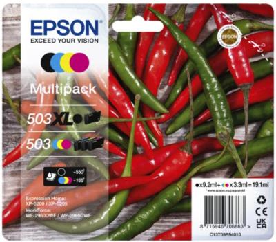 Huismerk Epson 503XL Inktcartridges Multipack (zwart + 3 kleuren) Huismerk Epson 503XL Inktcartridges Multipack (zwart + 3 kleuren)