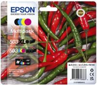 Huismerk Epson 503XL Inktcartridges Multipack (zwart + 3 kleuren) - thumbnail