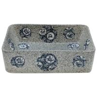 Opzetwasbak rechthoekig 46x35,5x13 cm keramiek meerkleurig - thumbnail