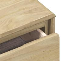 Wandtafel SAUDA 89,5x36,5x73 cm massief grenenhout eikenkleurig - thumbnail