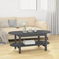 Salontafel 110x55x45 cm massief grenenhout grijs - thumbnail