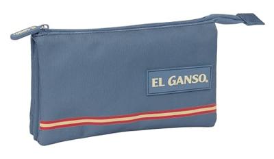 Pennenetui met 3 vakken El Ganso Blauw 22 x 12 x 3 cm Pennenetui met 3 vakken El Ganso Blauw 22 x 12 x 3 cm