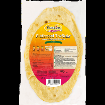 FAJA LOBI Platbrood Trafasie 250 gram bij Jumbo FAJA LOBI Platbrood Trafasie 250 gram bij Jumbo
