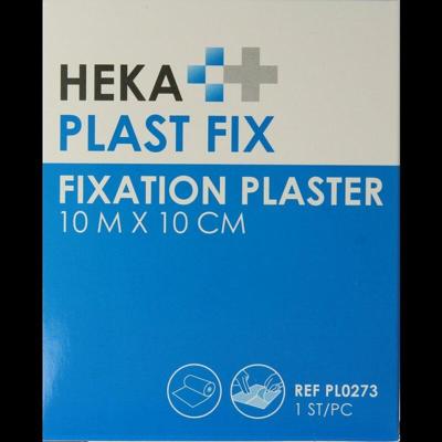 Hekaplast Fix pleister 10m x 10cm met schutvel 1 Rol