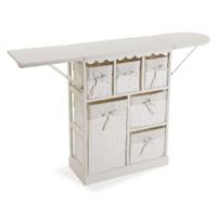 Stoom strijkbout Basic Wit Hout (30 x 85 x 130 cm) - thumbnail