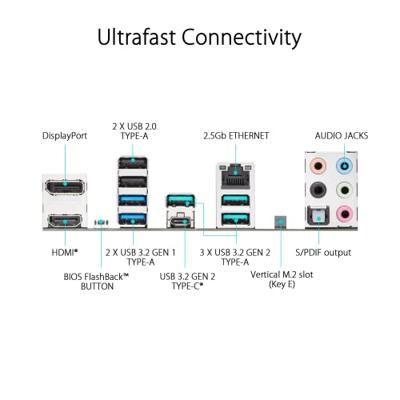Asustek Computer PRIME B650-PLUS Moederbord Socket AMD AM5 Vormfactor ATX Moederbord chipset AMD® B650 - thumbnail