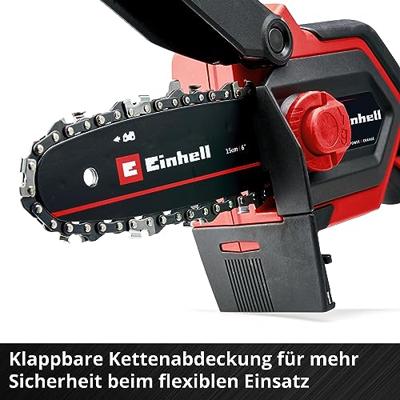 Einhell GE-PS 18/15 Li BL Kit Akku-Astkettensäge Accu-kettingzaag Accu 18 V Lengte mes 158 mm Incl. accu, Incl. oplader, Softgriff