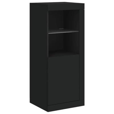 Dressoir met LED-verlichting 41x37x100 cm zwart